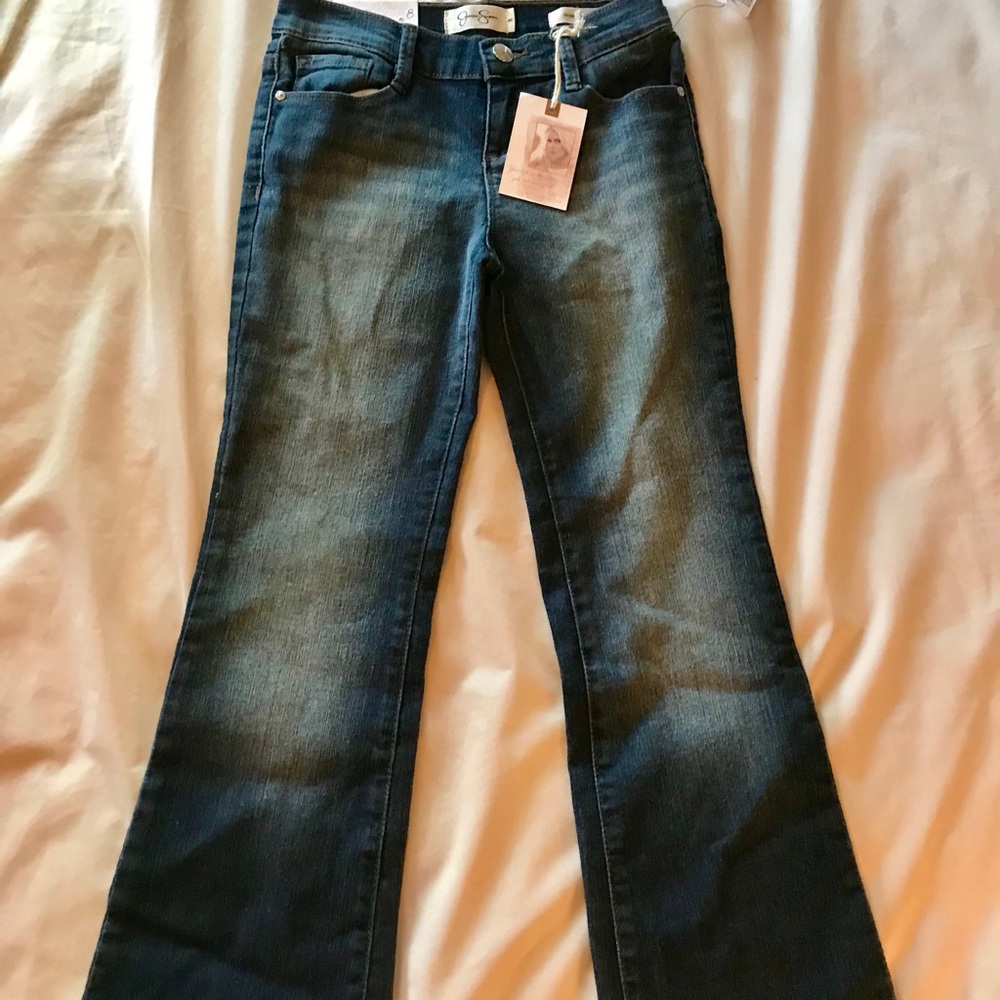 Sunshine bootcut Jessica Simpson kids jeans.